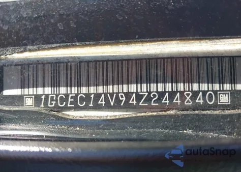 2004 Chevrolet Silverado 1500 Work Truck из США, поврежденный, VIN 1GCEC14V94Z244840